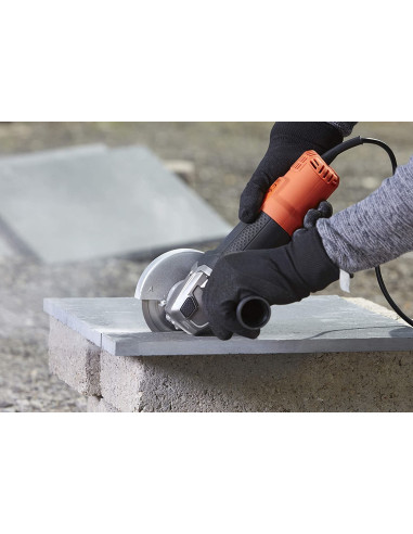 Black & Decker Black+Decker Beg210-Qs Meuleuse D'angle Poignée 3 Positions, 900 W, Noir, 115 Mm