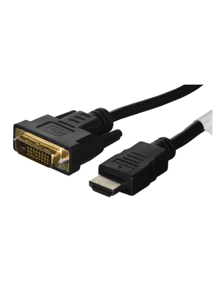 Kabel Lanberg Ca-Hddv-20Cu-0018-Bk (Hdmi M - Dvi-D (24+1) M  1,8M  Kolor Czarny)