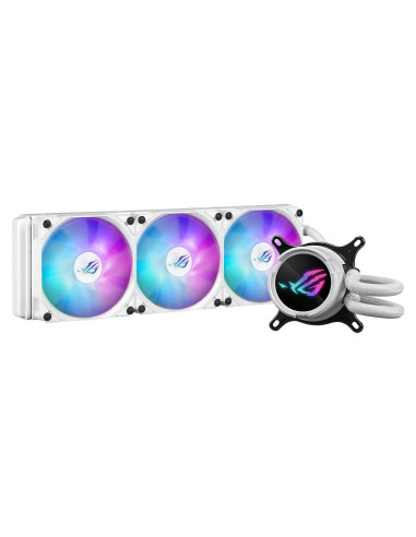 Asus Rog Strix Lc Iii 360 Argb White Edition Procesor Zestaw Do Chłodzenia Płynami 12 Cm Biały