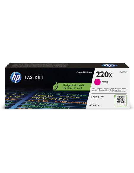 Hp Oryginalnym Wkładem Z Purpurowym Tonerem 220X Laserjet