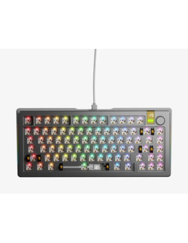 Klawiatura Gamingowa Glorious Gmmk 3 Pro He 75% Custom Gaming-Tastatur - Barebone, Ansi-Layout, Silber