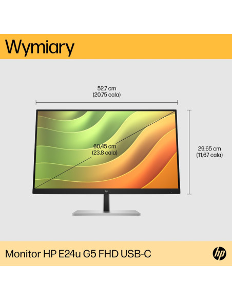 Monitor Hp E24U G5 6N4D0Aa 23,8", 1920X1080 Fhd Usb-C