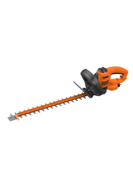 Black & Decker Black + Decker Elektro-Heckenschere (500W, 50 Cm Schwertlänge, 22 Mm Schnittstärke, Bügel-Zweithandgriff Und Tran