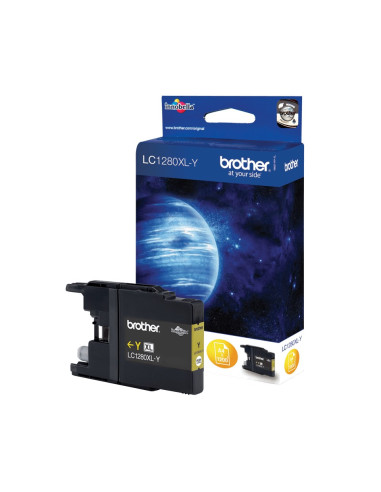 Brother Lc1280Xly Nabój Z Tuszem 1 Szt. Oryginalny Wysoka (Xl) Wydajność Żółty