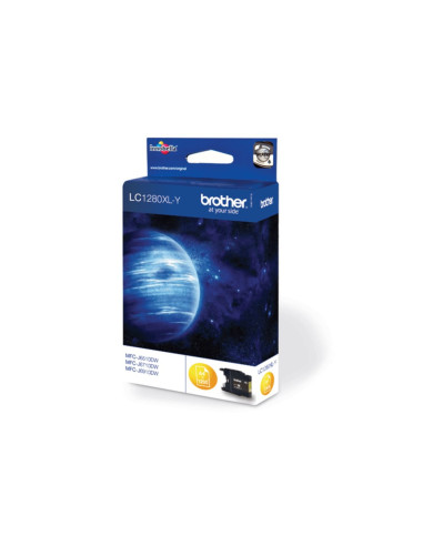 Brother Lc1280Xly Nabój Z Tuszem 1 Szt. Oryginalny Wysoka (Xl) Wydajność Żółty