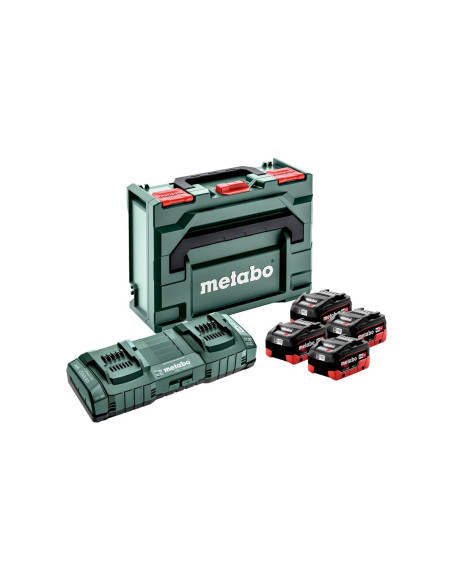 Zestaw Podstawowy Metabo (Ładowarka + 4 Akumulatory 8V 8,0Ah Lihd)