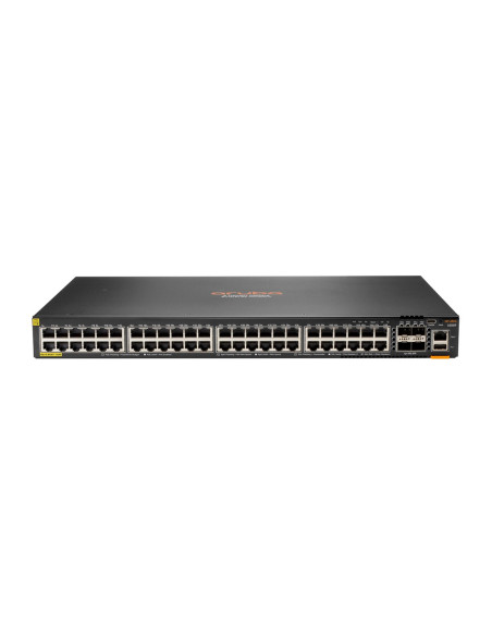 Aruba 6200F 48G Class4 Poe 4Sfp+ 740W Zarządzany L3 Gigabit Ethernet (10/100/1000) Obsługa Poe 1U Czarny