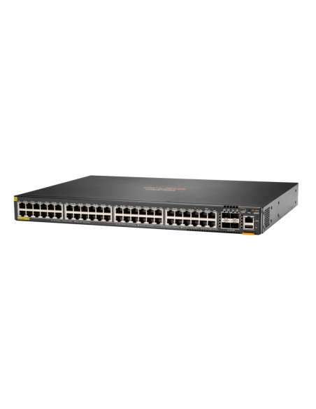 Aruba 6200F 48G Class4 Poe 4Sfp+ 740W Zarządzany L3 Gigabit Ethernet (10/100/1000) Obsługa Poe 1U Czarny