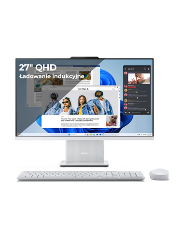 Lenovo Ideacentre Aio 27Irh9 I5-13420H 27" Qhd Ips 350Nits Ag 16Gb Ddr5 5200 Ssd512 Intel Uhd Graphics Win11 Cloud Grey