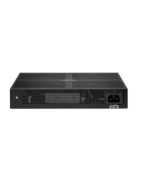 Aruba 6100 12G Class4 Poe 2G/2Sfp+ 139W Zarządzany L3 Gigabit Ethernet (10/100/1000) Obsługa Poe 1U Czarny