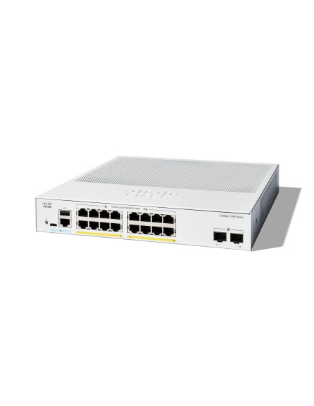 Cisco C1300-16Fp-2G Łącza Sieciowe Zarządzany L2/L3 Gigabit Ethernet (10/100/1000) Biały
