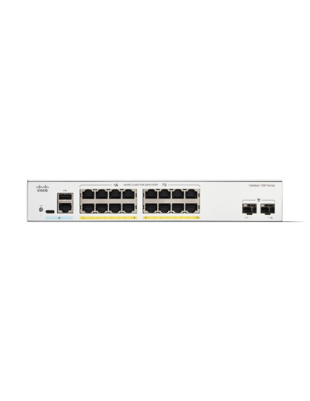 Cisco C1300-16Fp-2G Łącza Sieciowe Zarządzany L2/L3 Gigabit Ethernet (10/100/1000) Biały
