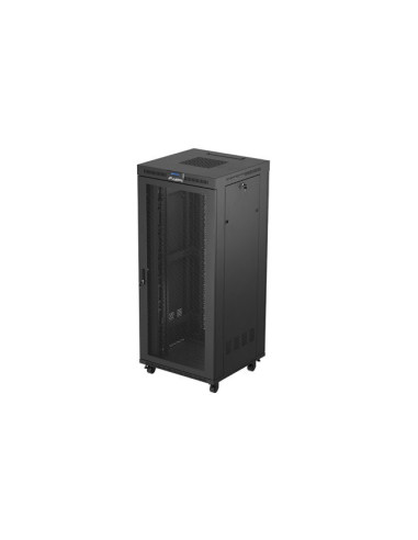 Szafa Instalacyjna Rack Stojąca 19" 37U 800X800 Czarna Drzwi Perforowane Lcd Lanberg (Flat Pack)