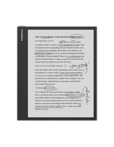 Ebook Pocketbook Inkpad Eo 10,3" E-Ink Kaleido 3 64Gb Wi-Fi  Mist Gray