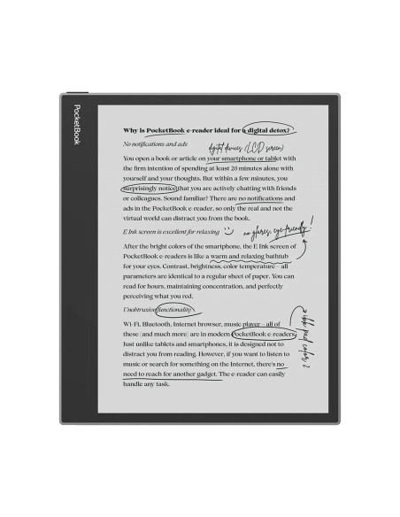 Ebook Pocketbook Inkpad Eo 10,3" E-Ink Kaleido 3 64Gb Wi-Fi  Mist Gray