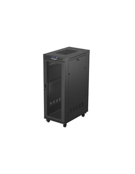 Szafa Instalacyjna Rack Stojąca 19" 32U 600X1000 Czarna Drzwi Perforowane Lcd Lanberg (Flat Pack)