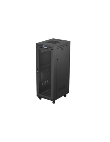 Szafa Instalacyjna Rack Stojąca 19" 32U 600X800 Czarna Drzwi Perforowane Lcd Lanberg (Flat Pack)