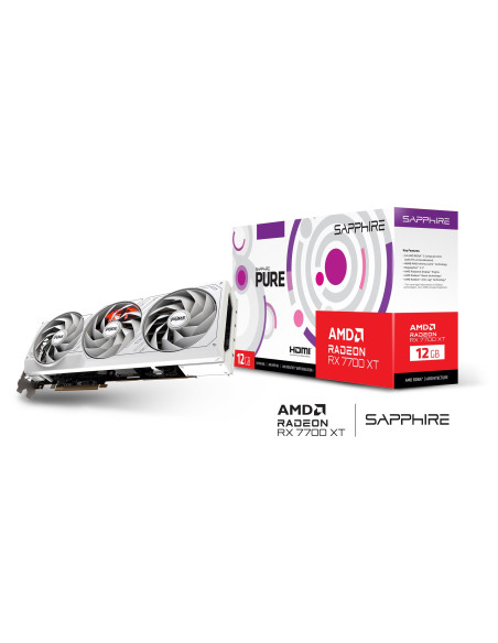 Karta Graficzna Sapphire Radeon Rx 7700 Xt Pure Gaming Oc 12Gb Gddr6