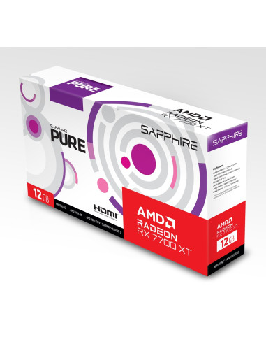 Karta Graficzna Sapphire Radeon Rx 7700 Xt Pure Gaming Oc 12Gb Gddr6