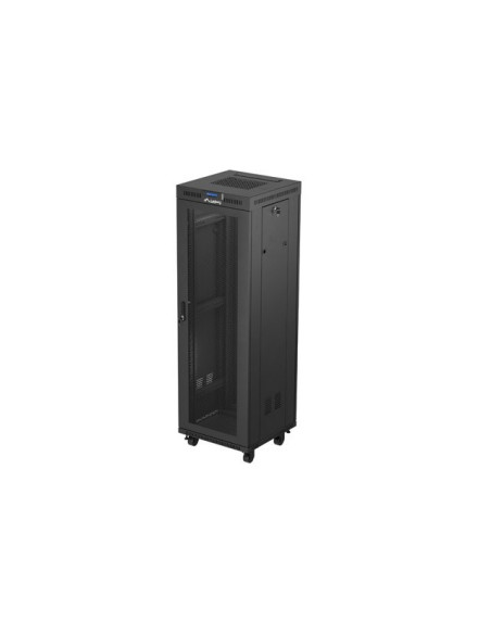 Szafa Instalacyjna Rack Stojąca 19" 37U 600X600 Czarna Drzwi Perforowane Lcd Lanberg (Flat Pack)