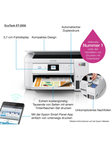 Drukarka Epson Ecotank Et-2856 (C11Cj63406)