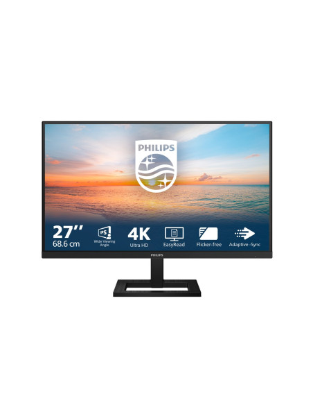 Philips 1000 Series 27E1N1900Ae/00 Led Display 68,6 Cm (27") 3840 X 2160 Px 4K Ultra Hd Lcd Czarny