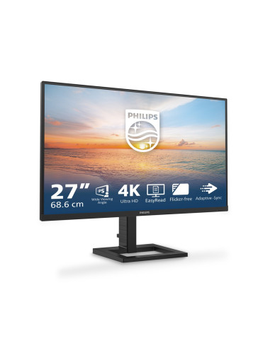 Philips 1000 Series 27E1N1900Ae/00 Led Display 68,6 Cm (27") 3840 X 2160 Px 4K Ultra Hd Lcd Czarny