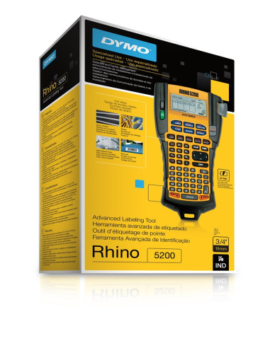 Dymo Rhino 5200 Drukarka Etykiet Termotransferowy 180 X 180 Dpi 10 Mm/S Abc