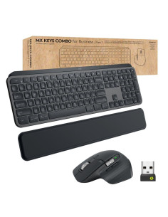 Logitech Mx Keys Combo For Business Gen 2 Klawiatura Dołączona Myszka Biuro Rf Wireless + Bluetooth Qwerty Amerykański Międzynar 2