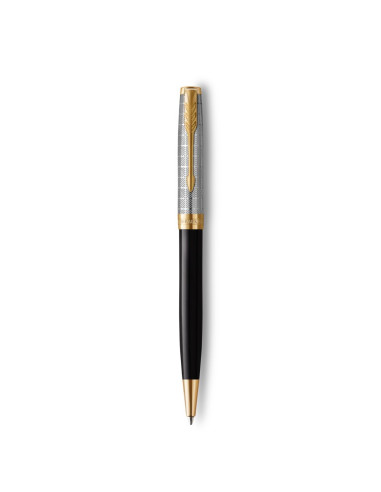 Długopis Parker Sonnet Premium Metal & Black Gold Clip Swallow Marki Parker