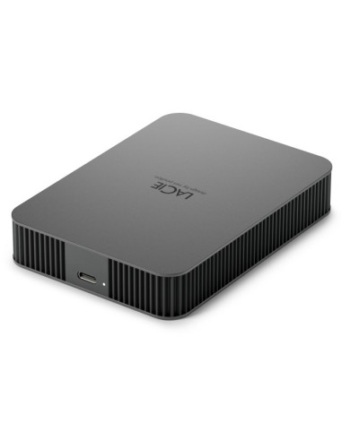 Lacie Mobile Drive Secure Zewnętrzny Dysk Twarde 4 Tb Usb Type-C 3.2 Gen 1 (3.1 Gen 1) Szary