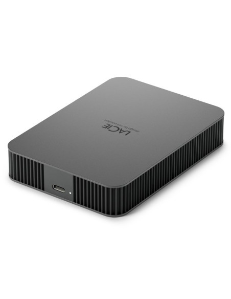 Lacie Mobile Drive Secure Zewnętrzny Dysk Twarde 4 Tb Usb Type-C 3.2 Gen 1 (3.1 Gen 1) Szary
