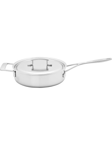 Demeyere Industry 5 Patelnia Głęboka 2H Z Pokrywką 24 Cm