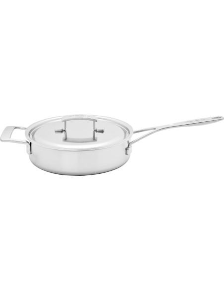 Demeyere Industry 5 Patelnia Głęboka 2H Z Pokrywką 24 Cm