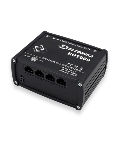 Teltonika Rut900 Router Bezprzewodowy Fast Ethernet Jedna Częstotliwości (2,4 Ghz) 3G Czarny