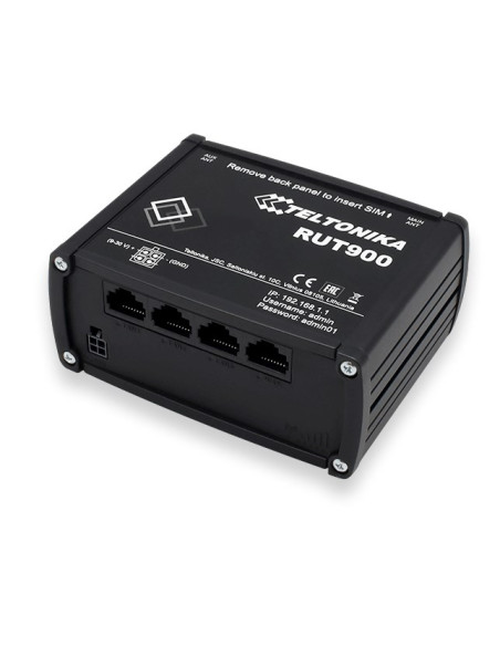 Teltonika Rut900 Router Bezprzewodowy Fast Ethernet Jedna Częstotliwości (2,4 Ghz) 3G Czarny