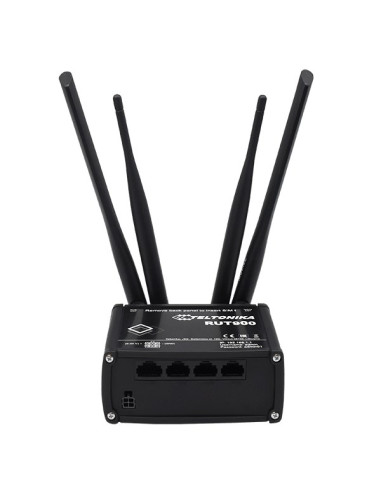 Teltonika Rut900 Router Bezprzewodowy Fast Ethernet Jedna Częstotliwości (2,4 Ghz) 3G Czarny