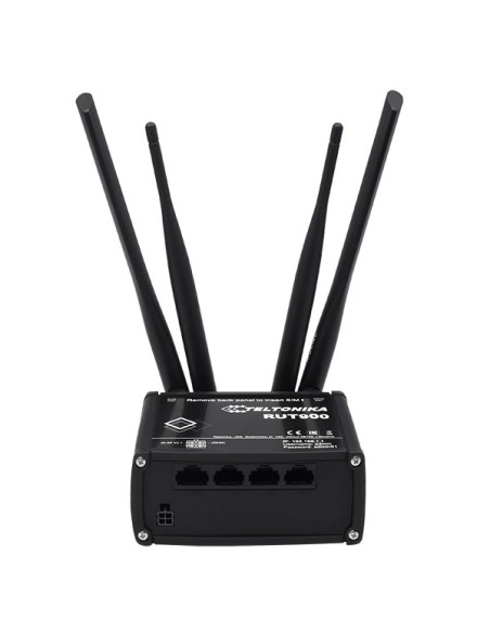 Teltonika Rut900 Router Bezprzewodowy Fast Ethernet Jedna Częstotliwości (2,4 Ghz) 3G Czarny