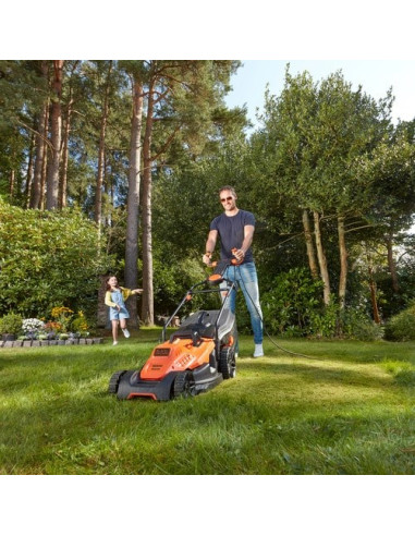Black & Decker Bemw481Es Kosiarka Do Trawnika Typu Push Prąd Przemienny Pomarańczowy