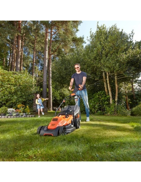 Black & Decker Bemw481Es Kosiarka Do Trawnika Typu Push Prąd Przemienny Pomarańczowy