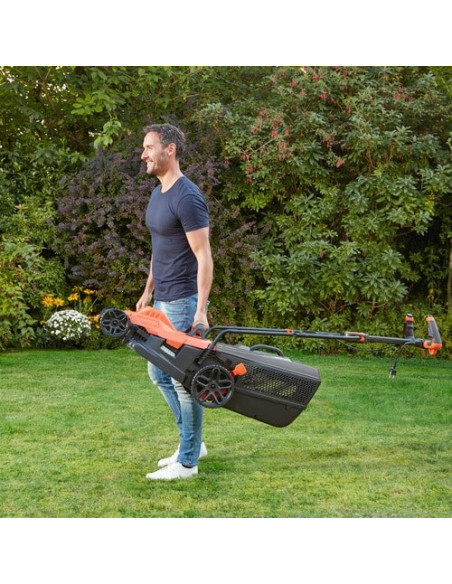 Black & Decker Bemw481Es Kosiarka Do Trawnika Typu Push Prąd Przemienny Pomarańczowy
