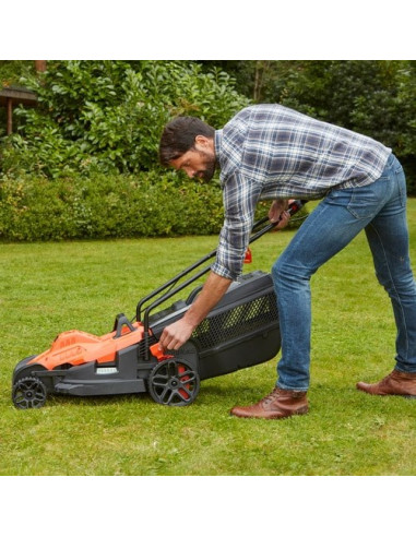Black & Decker Bemw481Es Kosiarka Do Trawnika Typu Push Prąd Przemienny Pomarańczowy