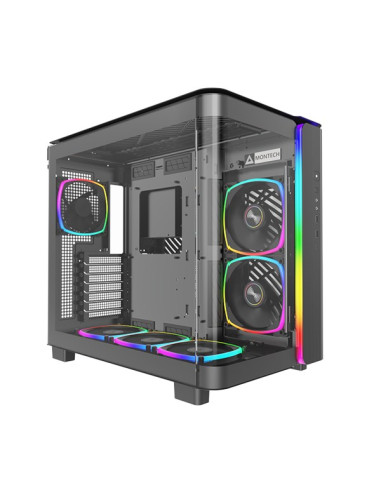 Montech King 95 Pro Midi-Tower, Szkło Hartowane, Argb - Czarny