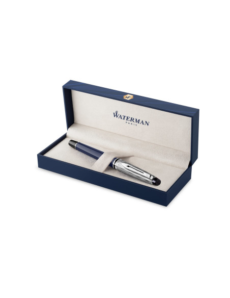 Waterman Roller L'essence Du Bleu Expert Deluxe C.c F Schwarc