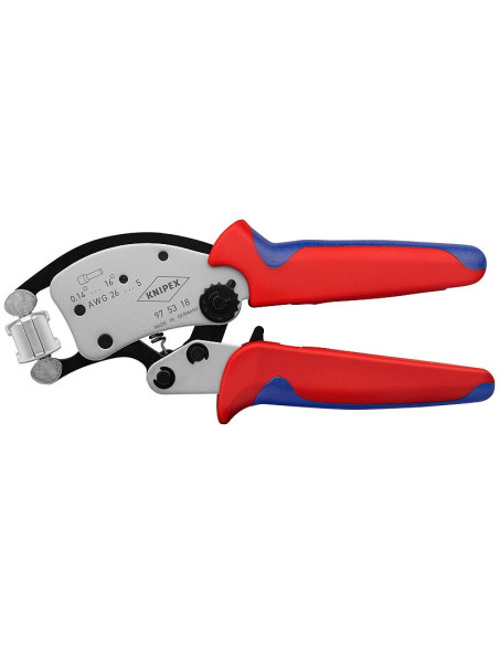 Knipex Twistor16 Narzędzie Do Zaciskania Czarny, Niebieski, Czerwony, Srebrny