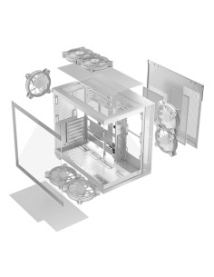Modecom Obudowa Volcno Panorama Apex Argb 7F Midi White 2
