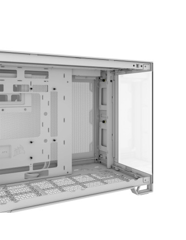 2500X Tempered Glass Matx Mid-Tower, White
