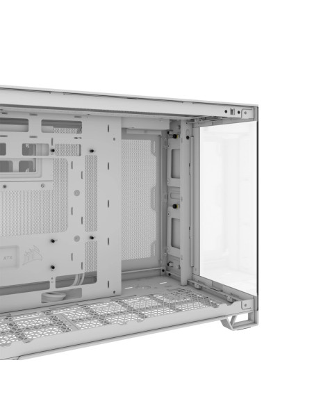 2500X Tempered Glass Matx Mid-Tower, White