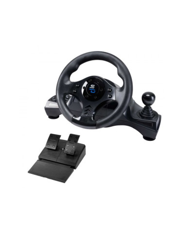 Subsonic Sa5156-Ng Kontroler Gier Czarny Usb Kierownica + Pedały Pc, Playstation 4, Xbox One, Xbox Series X