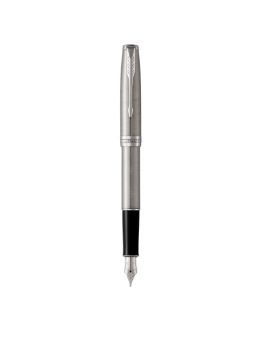 Pióro Wieczne Parker Sonnet Medium Nib Stainless Steel Palladium Finish Trim Gift Boxed